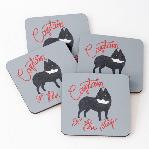 Item preview, Captain Schipperke (Grey and Red) designed and sold by illucalliart.