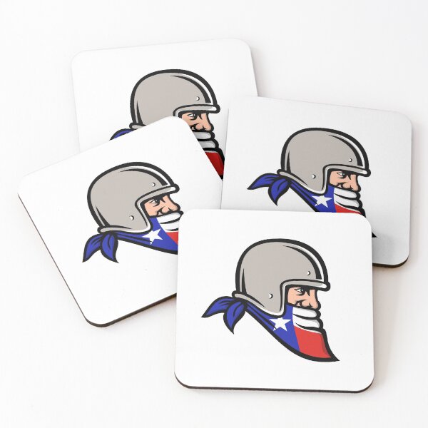 Item preview, Texan Bandit Wearing Bandana Texas Flag Mascot designed and sold by patrimonio.