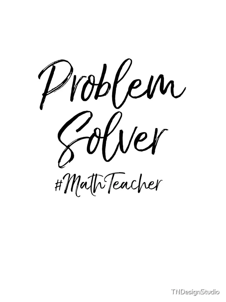 Thumbnail 4 of 4, iPhone Case, Problem Solver #MathTeacher Math Teacher Quote designed and sold by TNDesignStudio.