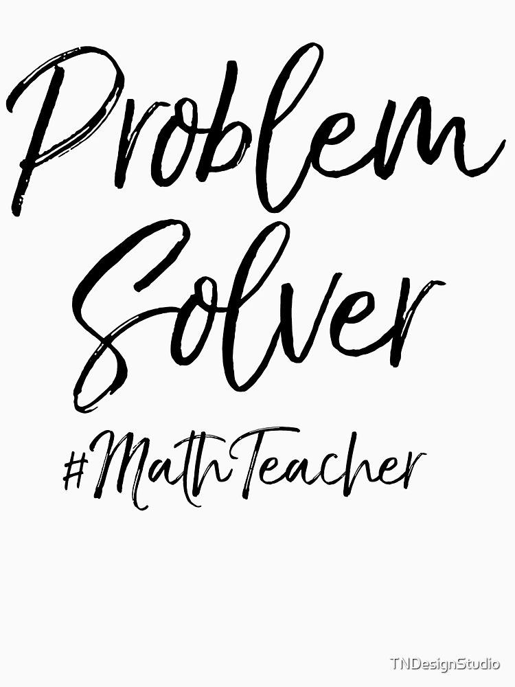 Thumbnail 6 of 6, Pullover Hoodie, Problem Solver #MathTeacher Math Teacher Quote designed and sold by TNDesignStudio.