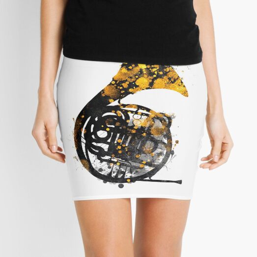 french horn music art #music Mini Skirt