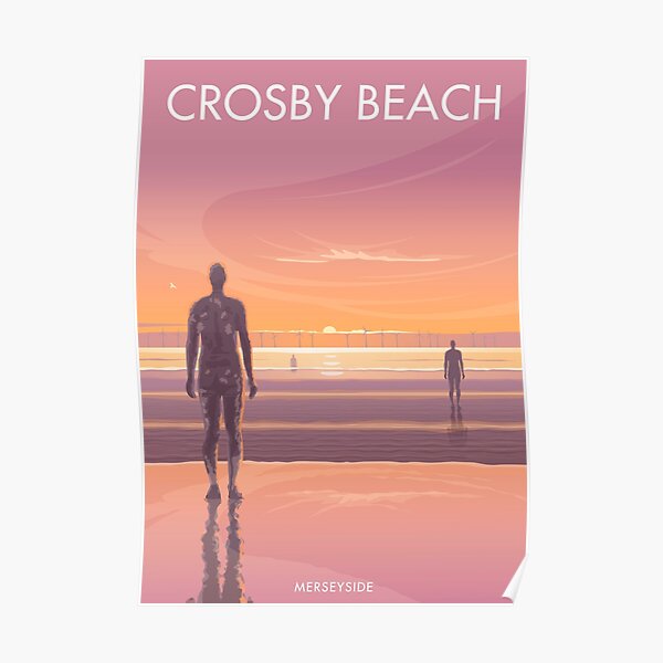 "Crosby Beach" Poster for Sale by smillership Redbubble
