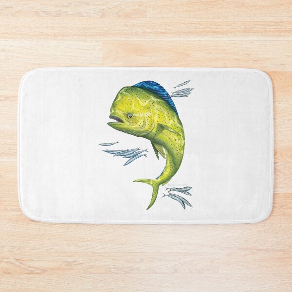 Item preview, Mahi Mahi and baitfish designed and sold by David Pearce Marine Art.