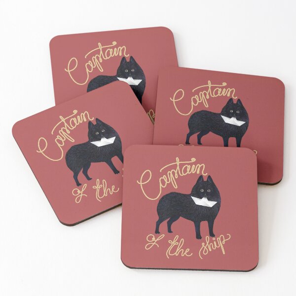 Item preview, Captain Schipperke (Red and Beige) designed and sold by illucalliart.
