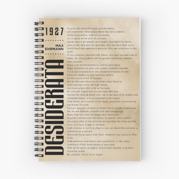 Item preview, Desiderata, Max Ehrmann - Typography Print 9 - Literary Poster designed and sold by Studio Grafiikka.
