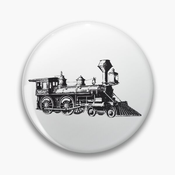 Item preview, Locomotive Tank Engine Train LineArt Black designed and sold by onicon.