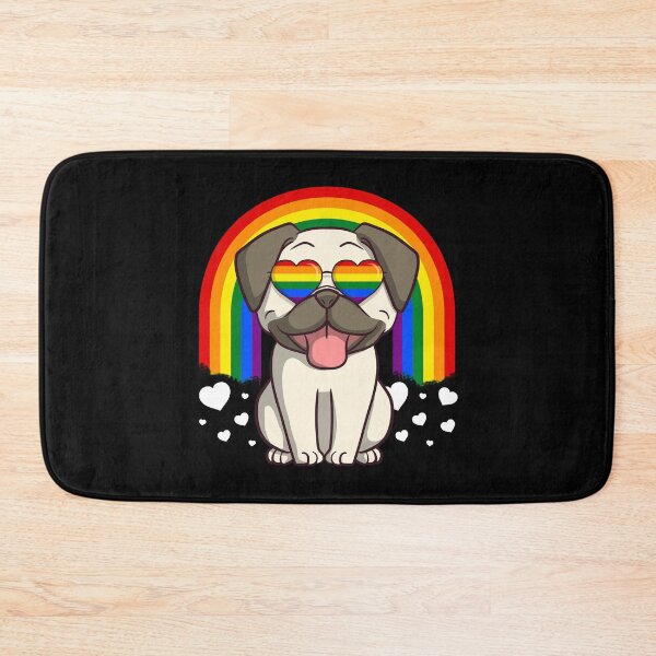 Item preview, LGBTQ Pug Dog Gay Pride Rainbow designed and sold by fatamyfan1.
