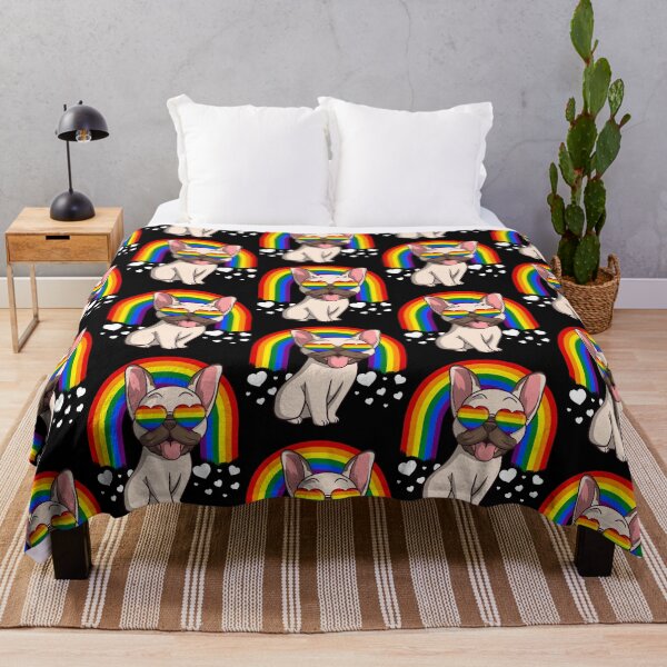 Item preview, Gay Pride Frenchie LGBTQ Rainbow designed and sold by fatamyfan1.