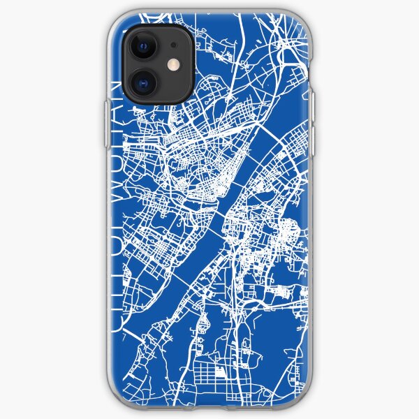 Karte der Stadt Wuhan iPhone Flexible Hülle