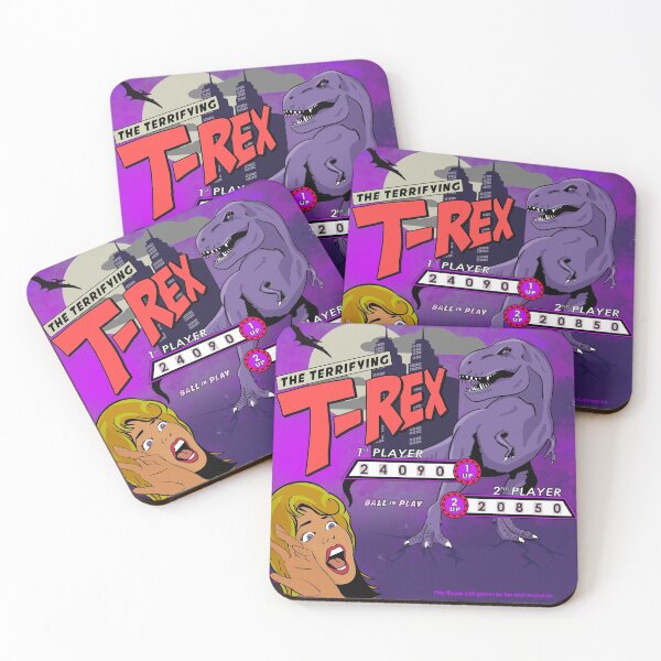 Item preview, Terrifying T-Rex Retro Pinball designed and sold by rogue-design.