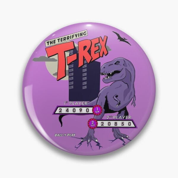 Item preview, Terrifying T-Rex Retro Pinball designed and sold by rogue-design.