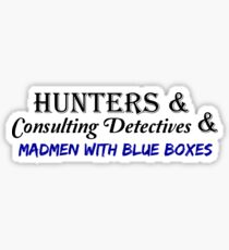 SuperWhoLock Sticker
