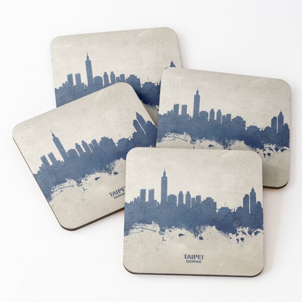 Item preview, Taipei Taiwan Skyline designed and sold by ArtPrints.