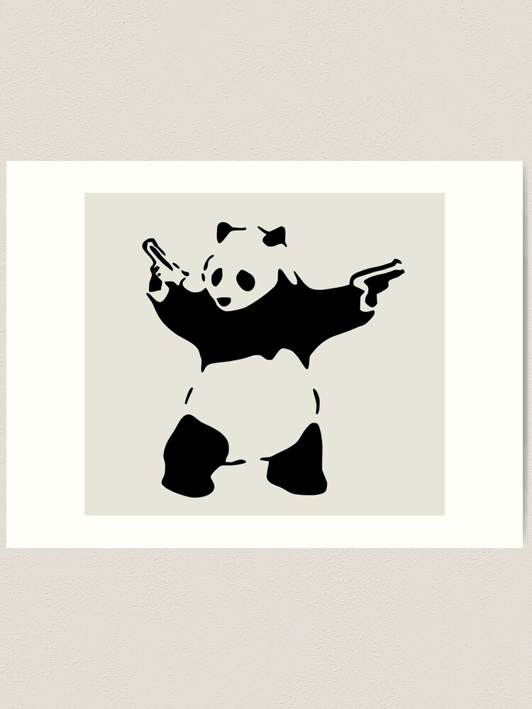 Panda with Guns（バンクシー）アートポスター Panda with Guns' Giclee Print - Banksy | Art.com