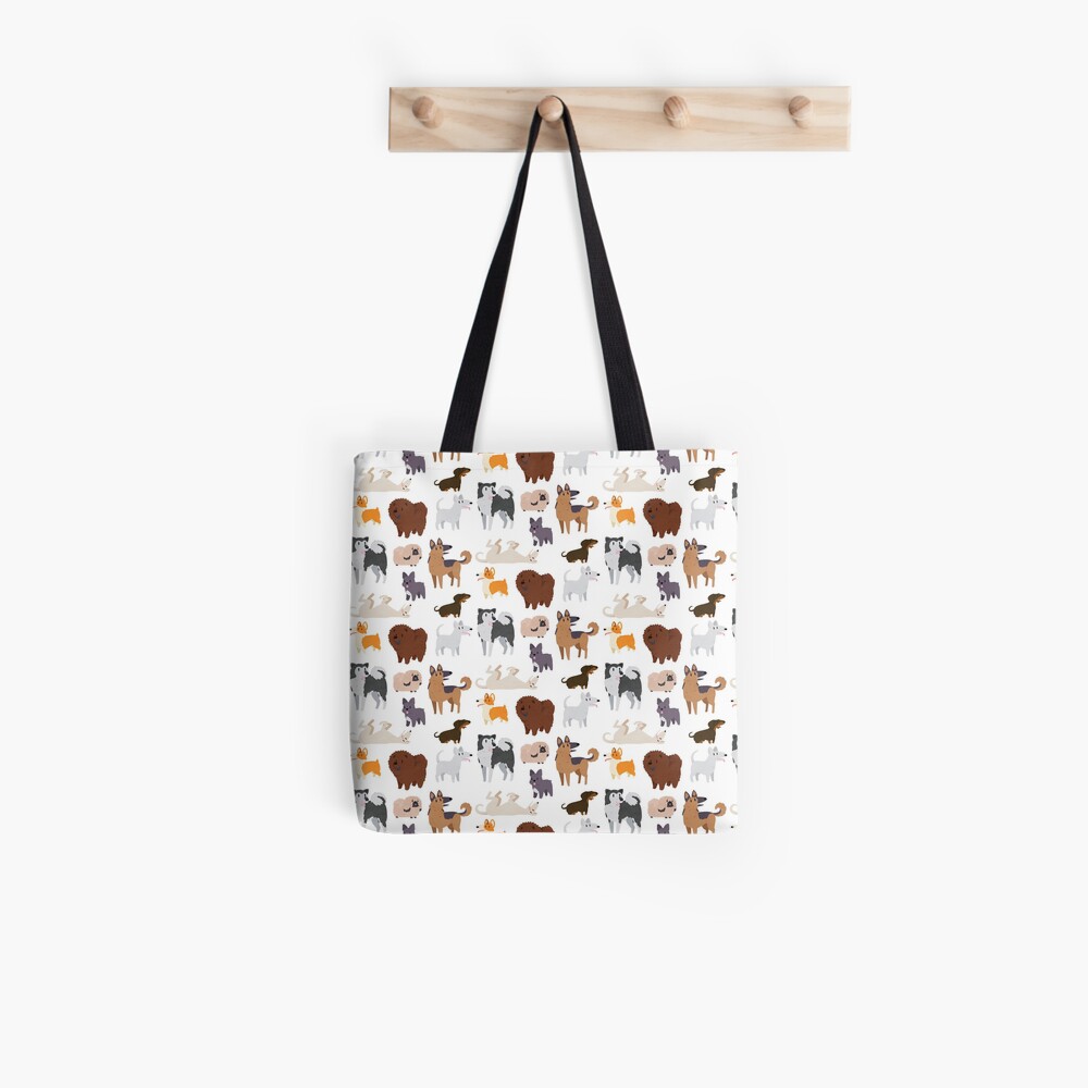 "Dog Breeds Pattern" Tote Bag for Sale by bakura240 Redbubble