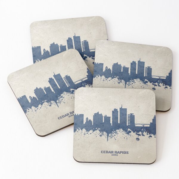 Item preview, Cedar Rapids Iowa Skyline designed and sold by ArtPrints.