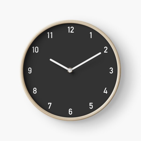 Item preview, Clock numbers charcoal designed and sold by La Chic.