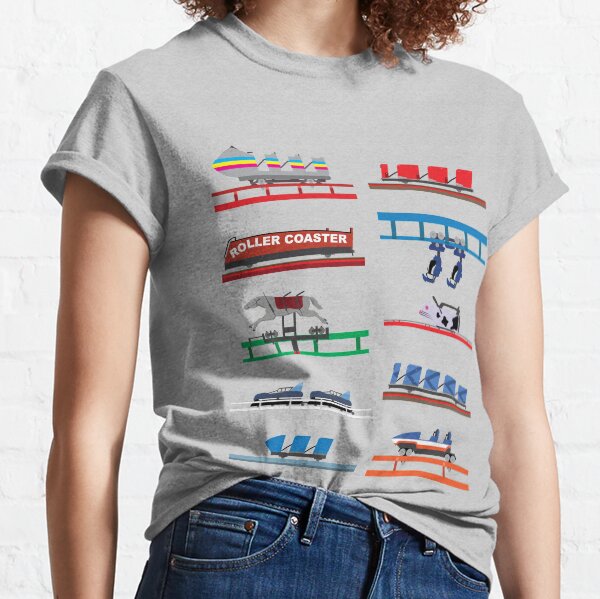 Blackpool Pleasure Beach Retro Coaster Cars Classic T-Shirt