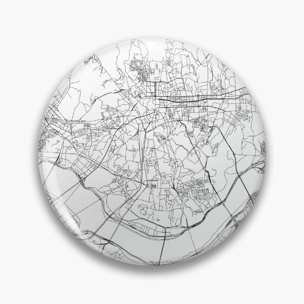 Item preview, Seoul White Map designed and sold by multiplicitymap.
