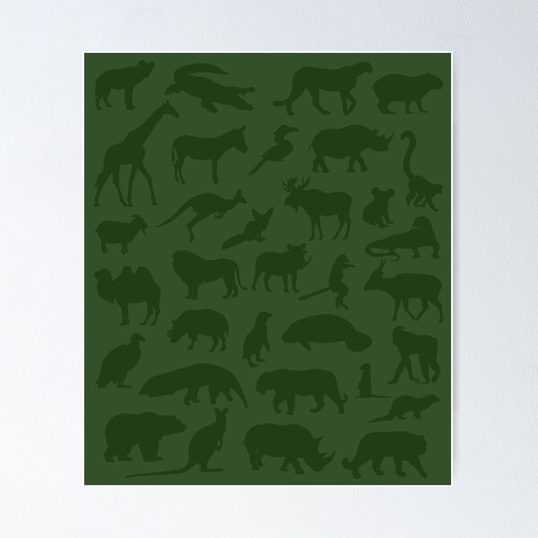 Item preview, Green Exotic Menagerie designed and sold by GeoCreate.