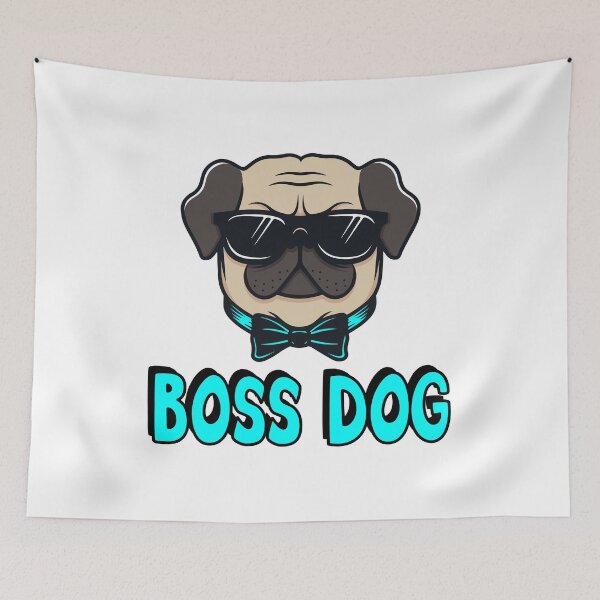 Item preview, FUNNY PUG BOSS DOG  designed and sold by Picspot.
