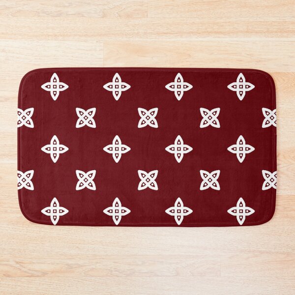 Item preview, Geometric Pattern: Four Petal Stylised Flower: Red designed and sold by Red Wolf.