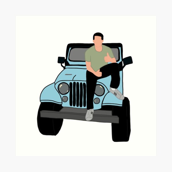 Stiles Jeep Art Print By Templetonsb Redbubble