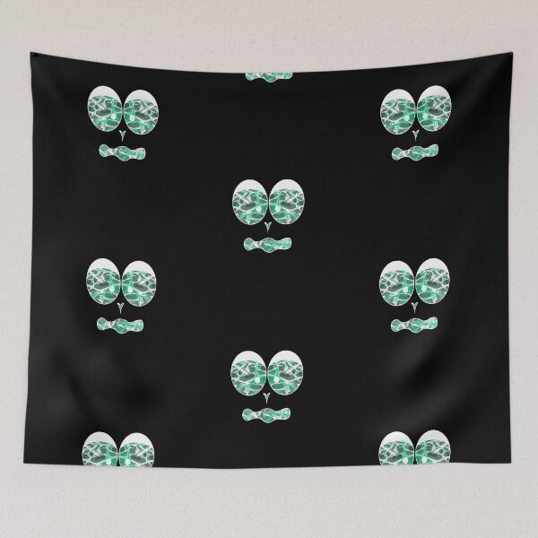 Item preview, Funny face green flashes in white designed and sold by Zwuck.