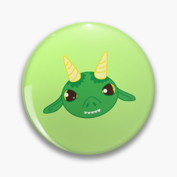 Item preview, Green dragon face designed and sold by jazzydevil.