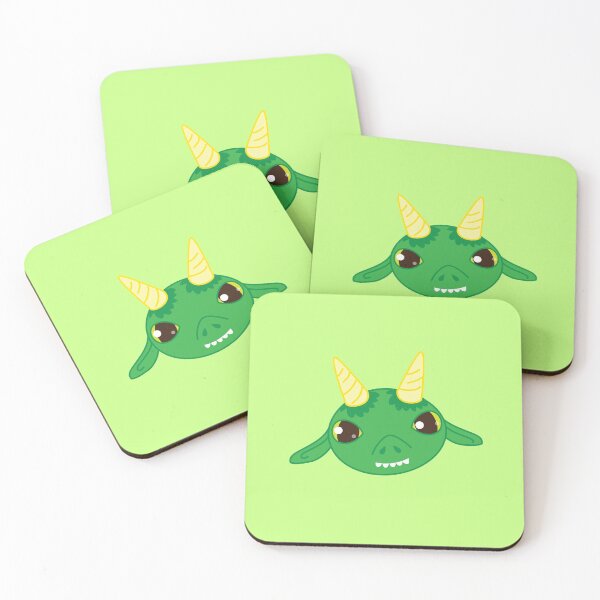 Item preview, Green dragon face designed and sold by jazzydevil.