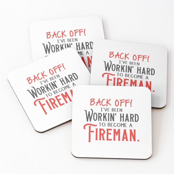 Item preview, Back off! I've been working hard to become a FIREMAN. designed and sold by jazzydevil.