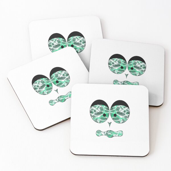 Item preview, Funny face green flashes in black designed and sold by Zwuck.