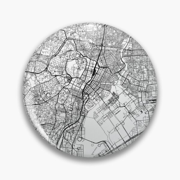 Item preview, Tokyo White Map designed and sold by multiplicitymap.