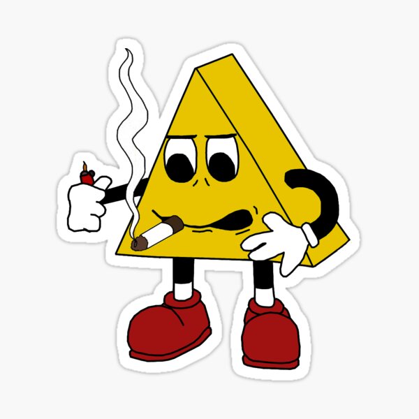 "Smoking dancing triangle meme" Sticker by Fweetz Redbubble