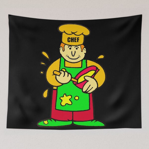Item preview, Chef in the kitchen cooks up a meal.  designed and sold by NatanDesigns.