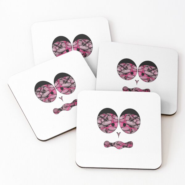 Item preview, Funny face pink flashes in black designed and sold by Zwuck.