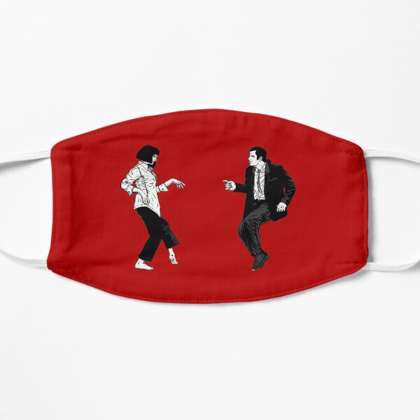 mia wallace & vincent vega Flat Mask