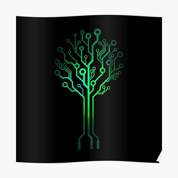 Circuit Tree Posters Redbubble - roblox camping game tree poster