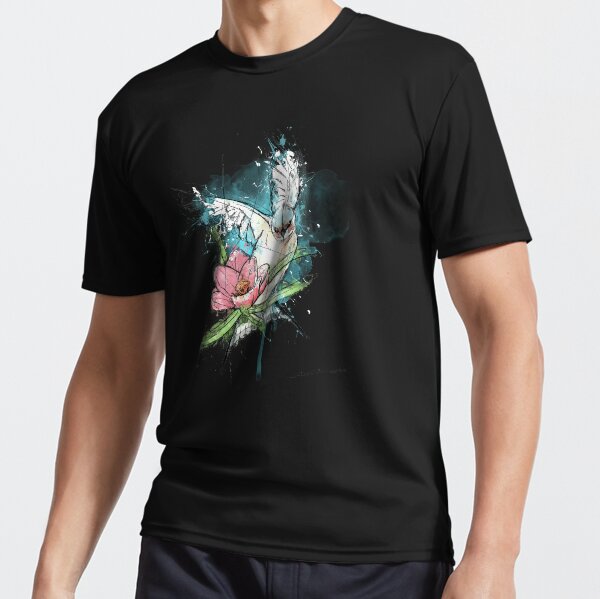 crocus et hirondelle T-shirt respirant