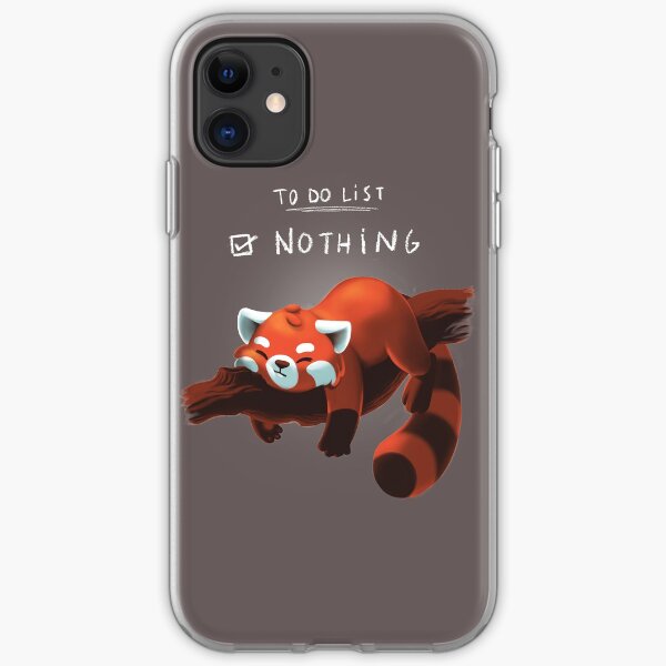 Red panda day iPhone Soft Case