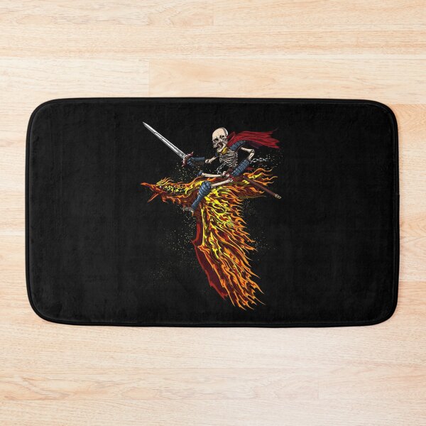 Item preview, Skeleton Riding A Phoenix Bird designed and sold by underheaven.
