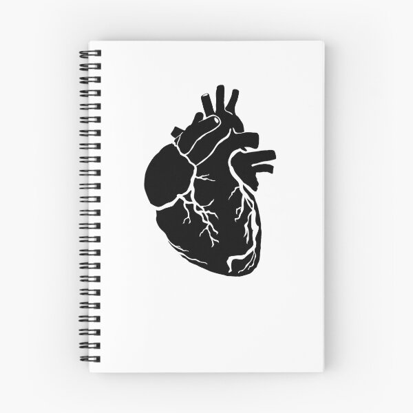 Item preview, Anatomical heart design, black designed and sold by BunDesigns.