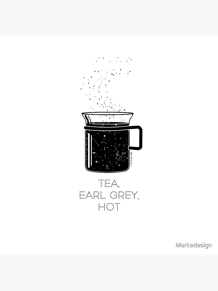 "Tea, Earl Grey, Hot Captain Picard, Star Trek TNG, Star field (light