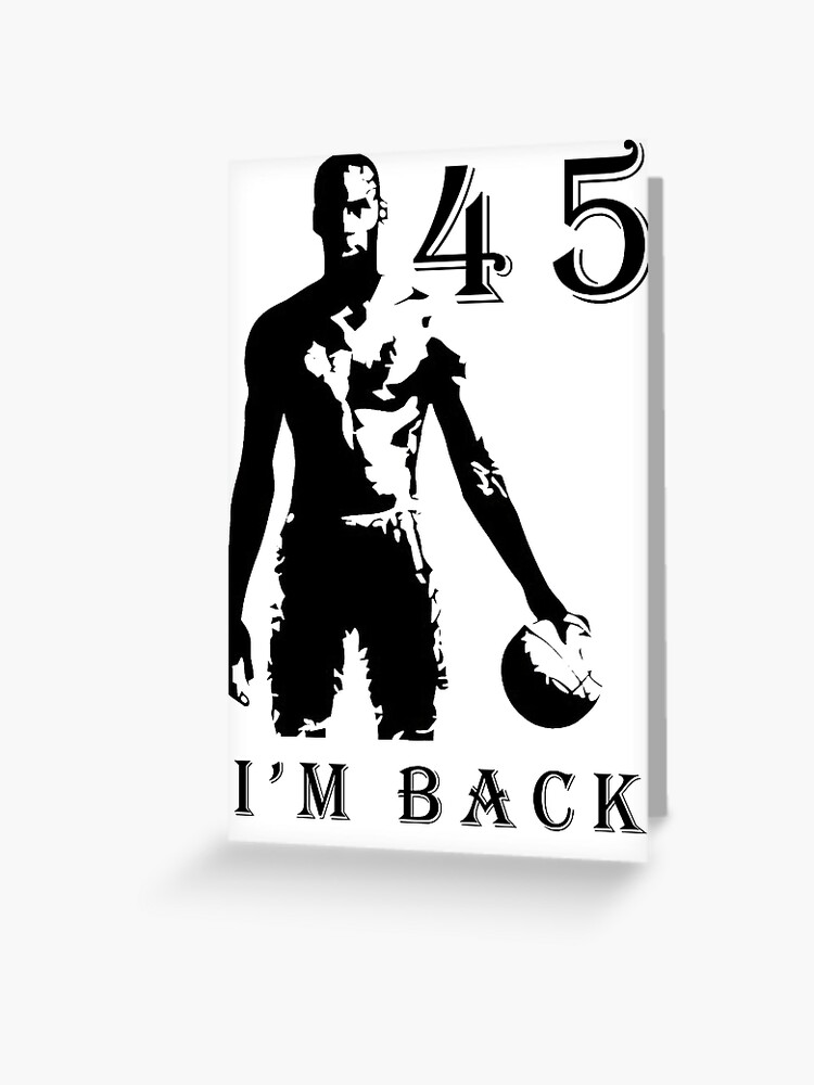 Black and white michael jordan | Greeting Card