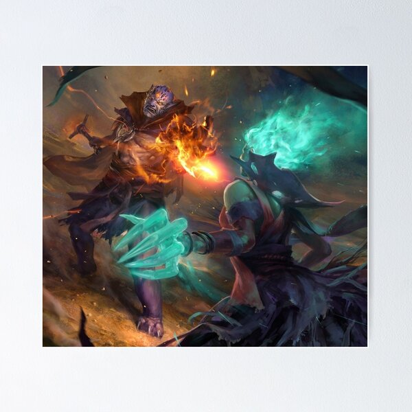 Item preview, Dota 2 Lion and Death Prophet Art designed and sold by Artem322.
