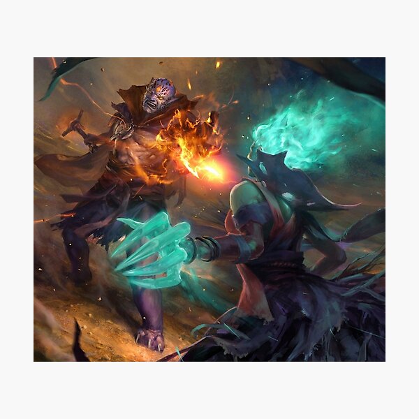 Item preview, Dota 2 Lion and Death Prophet Art designed and sold by Artem322.