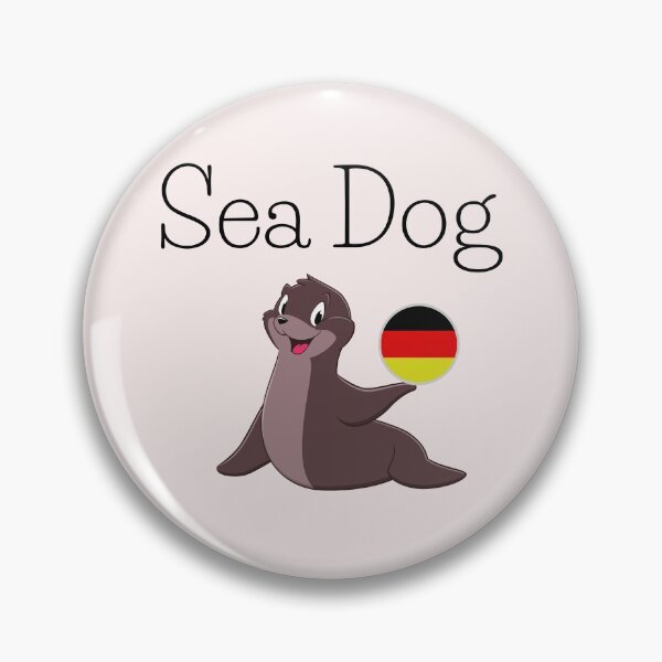 Item preview, Seal Seehund (Sea Dog) in German with Deutsche Flagge Ball designed and sold by Time4German.