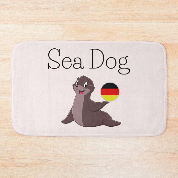 Item preview, Seal Seehund (Sea Dog) in German with Deutsche Flagge Ball designed and sold by Time4German.