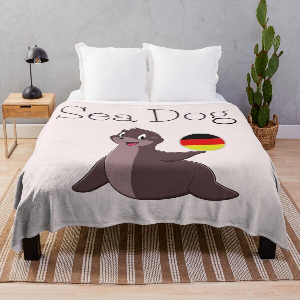 Item preview, Seal Seehund (Sea Dog) in German with Deutsche Flagge Ball designed and sold by Time4German.