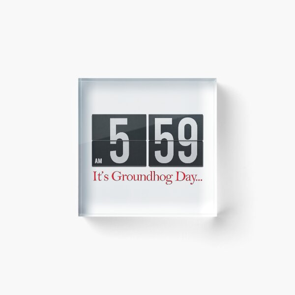 Item preview, It's Groundhog Day Alarm Clock designed and sold by digitalknight.